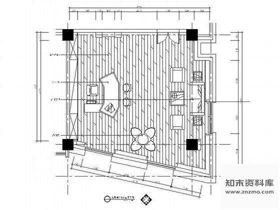 施工图普通办公室装修图