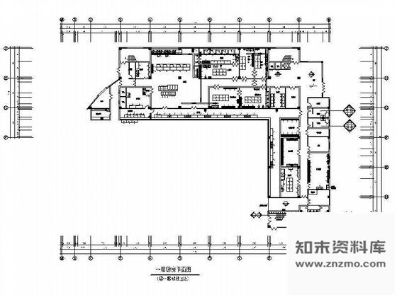 施工图企业员工综合食堂楼装修图