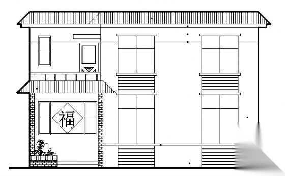 [山西]新农村建设某二层农村住宅建筑方案图