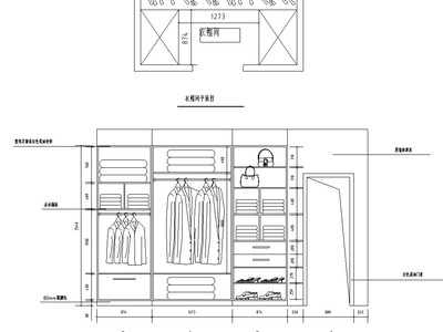 现代红色调施工图室内设计（附效果图） 平层