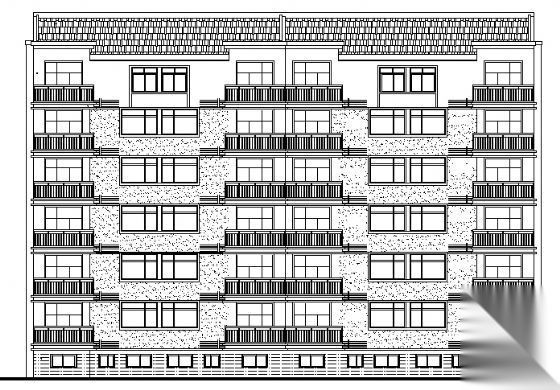 [浙江省]某六层住宅楼建筑方案图