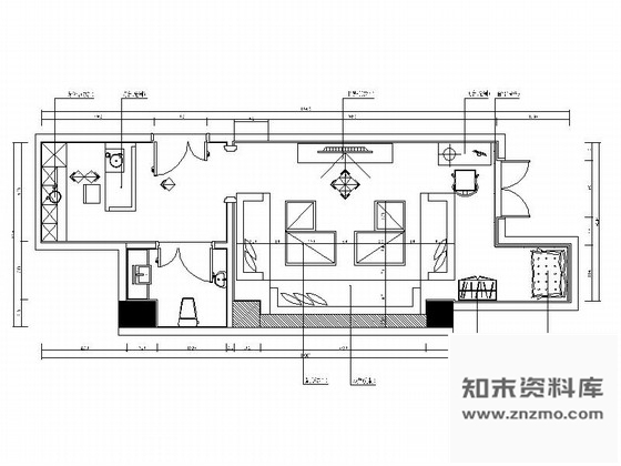 施工图北京豪华时尚KTV包厢室内设计施工图