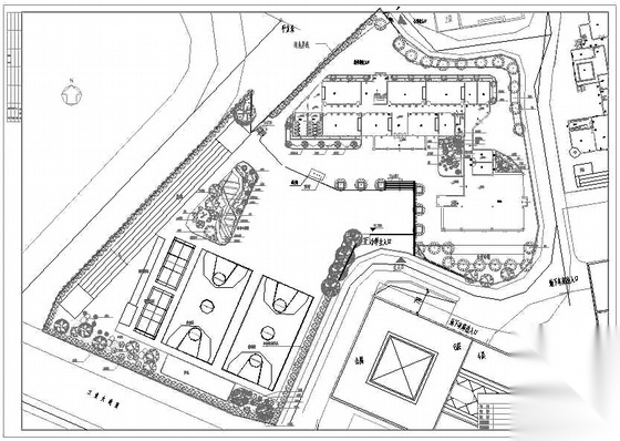 广州某小学园林景观施工图