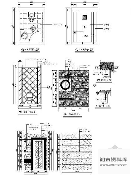 图块/节点酒吧卫生间装饰详图