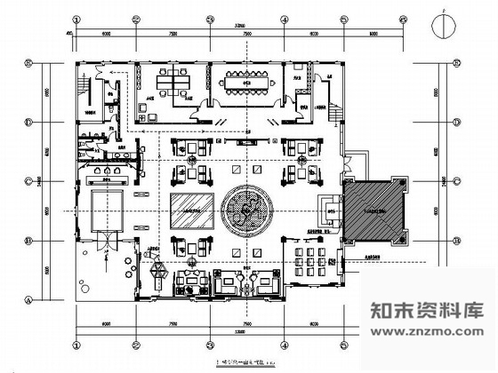 施工图郑州金碧辉煌售楼处室内施工图含电气系统及材料表