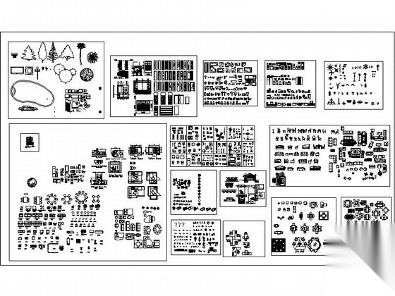 成套CAD图块下载