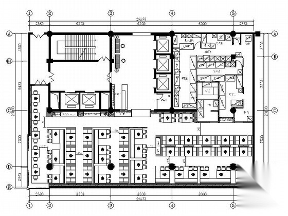 [北京]全国连锁品牌烤肉店室内施工图 日韩料理店