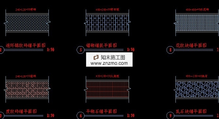 古典景墙大样详图 cad2007