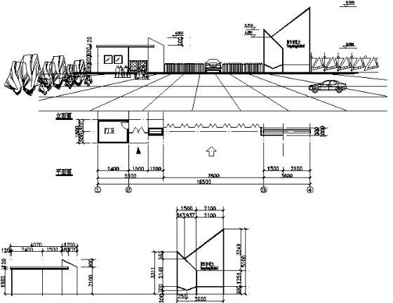 大门建筑施工图5