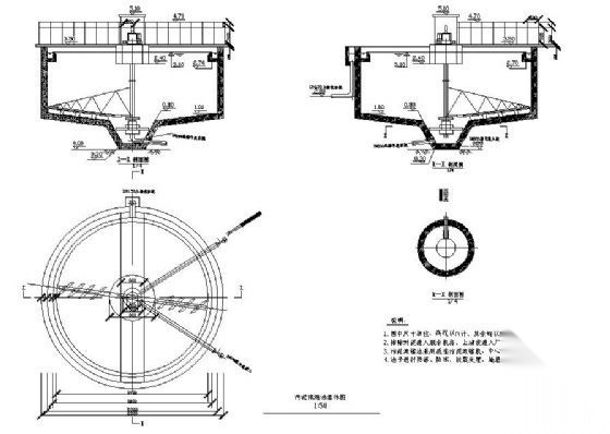 某屠宰废水处理站污泥浓缩池图纸