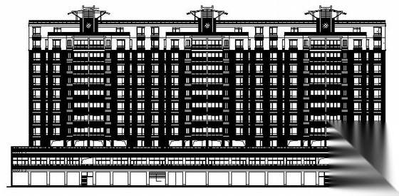 [怡丰都市]某广场商住楼建筑施工图