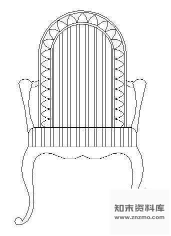 图块/节点古典座椅图块2