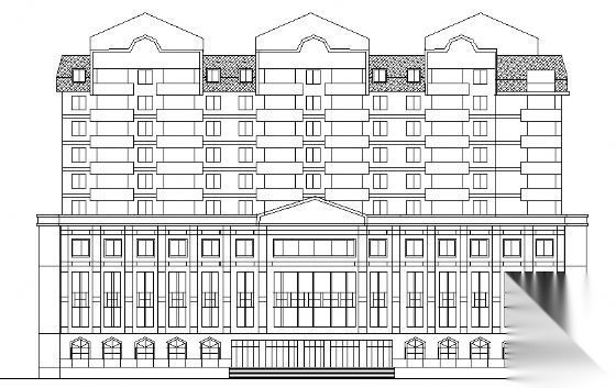 某商住楼建筑方案图