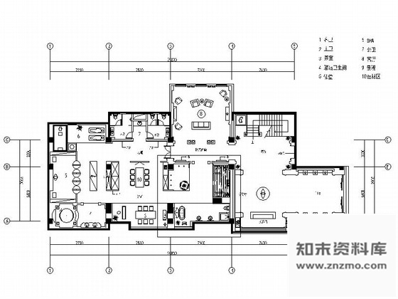 施工图福建某豪华玉石展厅室内装修施工图含设计文本