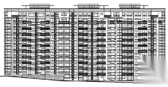 某十二层住宅楼（香榭里）建筑方案图