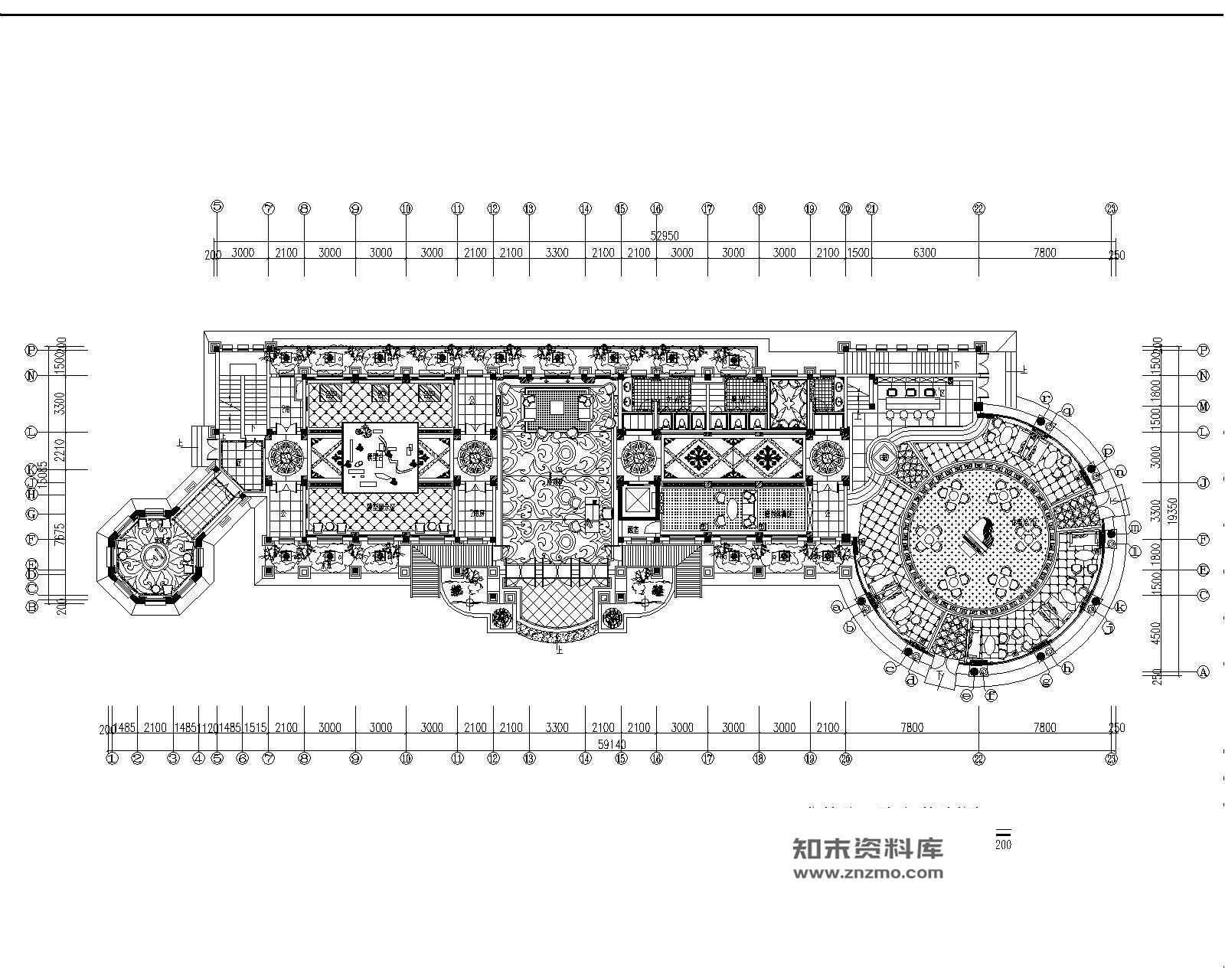 十二橡树庄园售楼处欧式奢华施工图加效果图