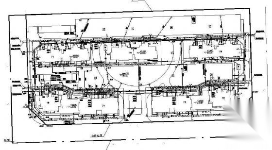 某小区室外给排水管道平面图 建筑给排水