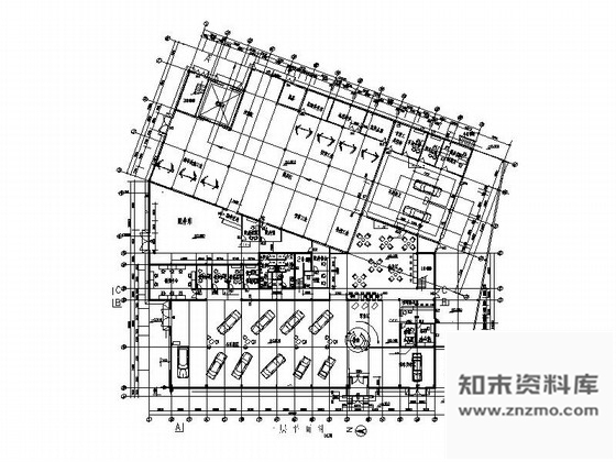 施工图精品现代东风标致汽车展厅设计施工图含效果模型