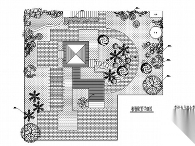 屋顶花园景观工程施工图