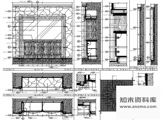 图块/节点豪华餐柜详图 柜类