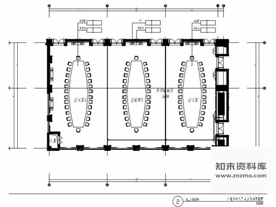 施工图360㎡会议多功能厅装饰施工图