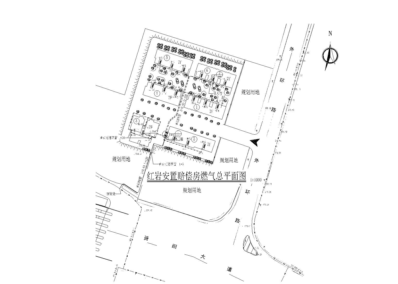 多套燃气施工图（含多个节点图） 建筑暖通