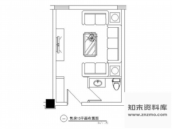 施工图某欧式娱乐会所包房13装修图