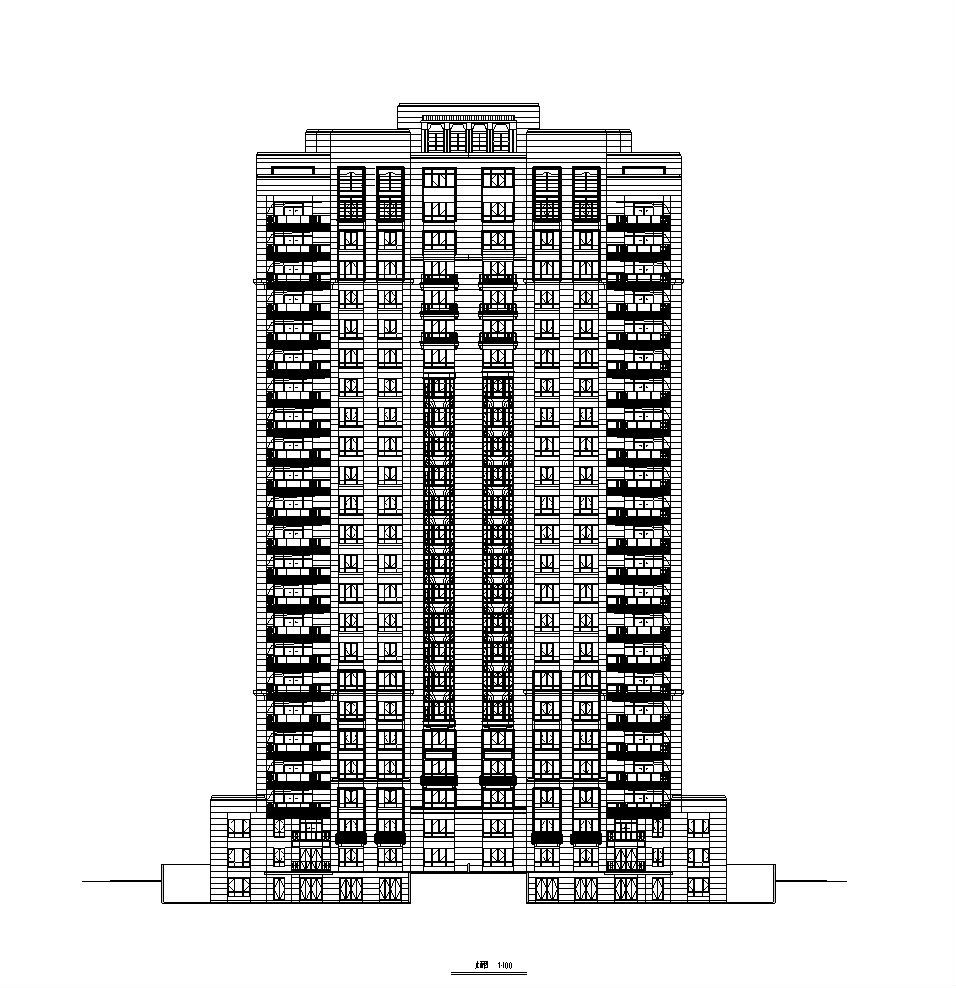 [上海]普陀区长风生态商务居住区建筑施工图设计（欧陆...