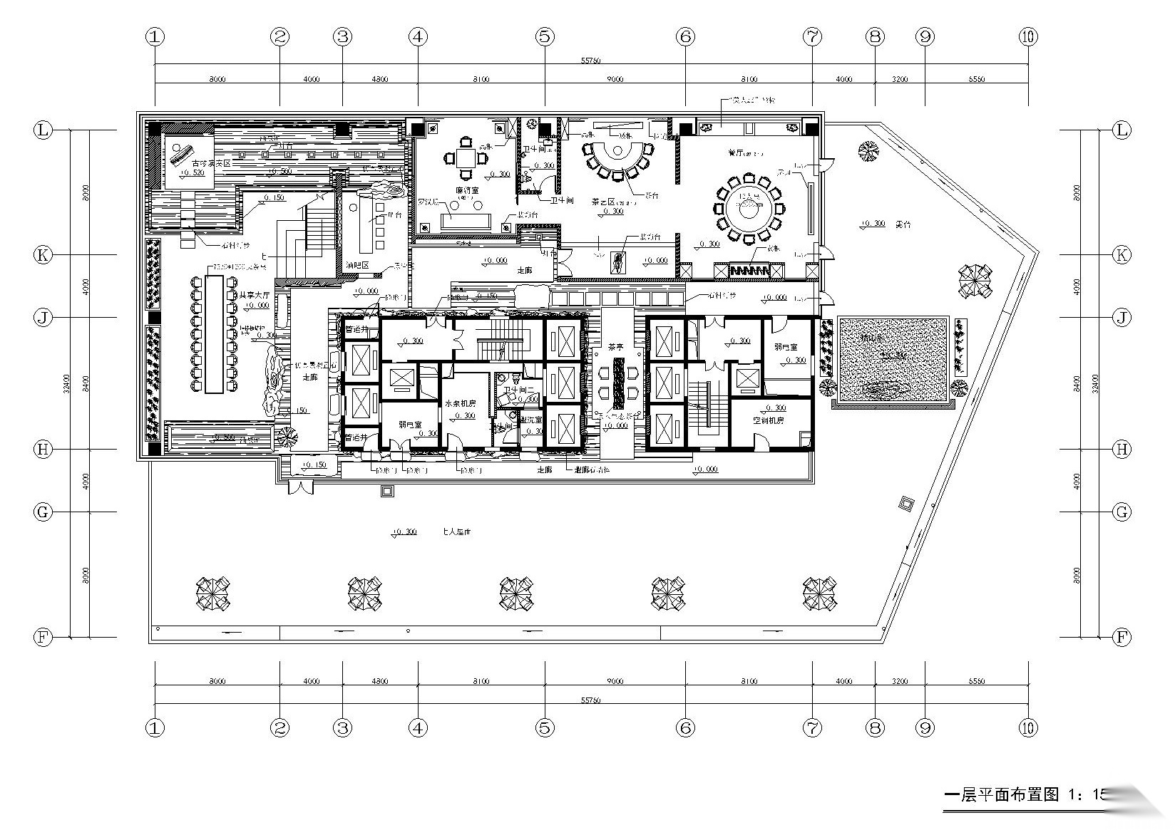 鄂尔多斯金融广场K座茶楼概念方案及施工图