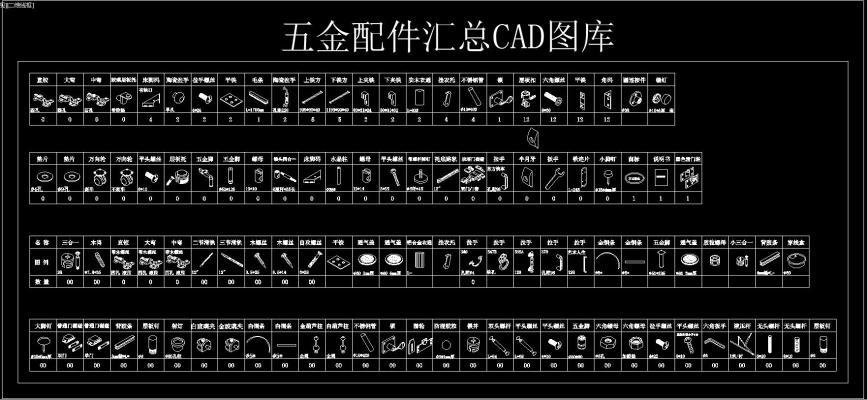 五金配件汇总CAD图库