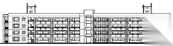 西安某四层大学教学楼建筑施工图