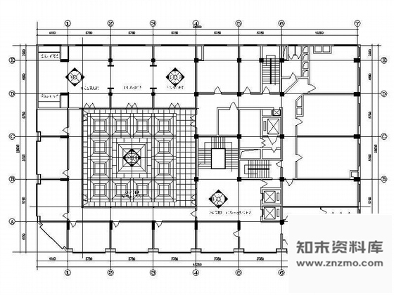 施工图全聚德烤鸭店室内装修图