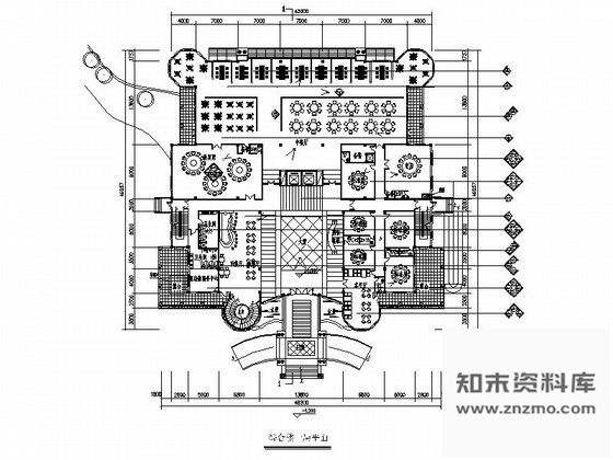 施工图商务综合楼餐饮空间装修图