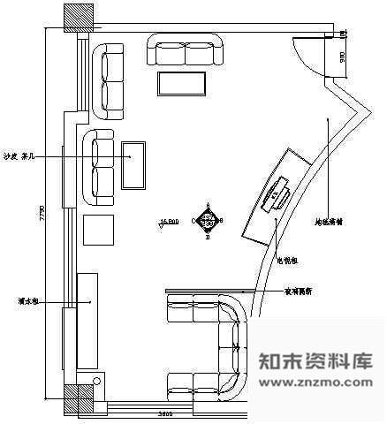 图块/节点KTV包房平面图2