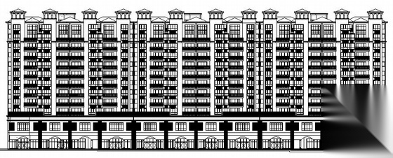 [湘潭市]某国际小区十一层商住楼7栋建筑结构水电施工图