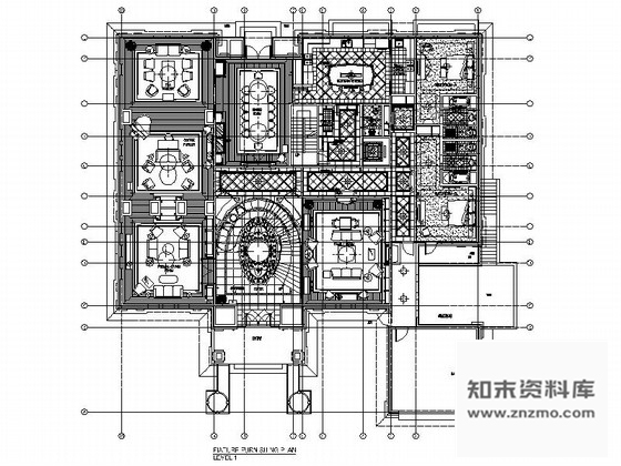 施工图北京中国顶级独栋欧式风格两层别墅装修施工图含效果及实景