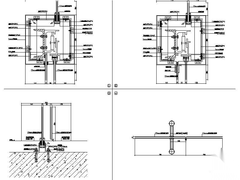 幕墙安装大样图