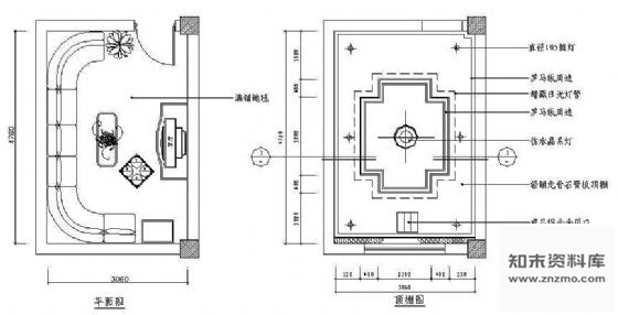 图块/节点KTV包房空间