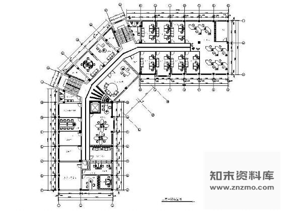 图块/节点某办公楼平面设计图