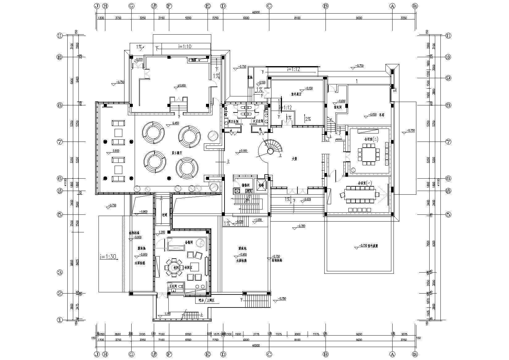 [成都]青羊南区A2栋办公楼装修工程施工图