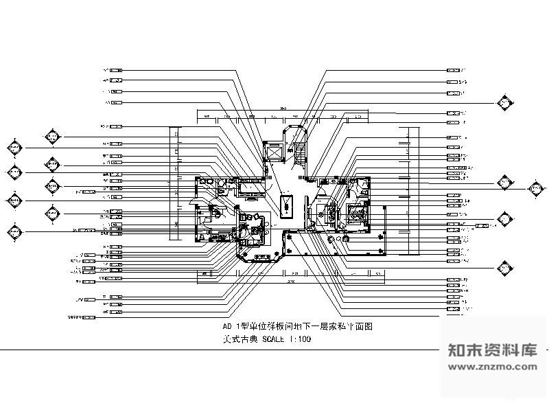 施工图某高档欧式风格别墅装修施工图