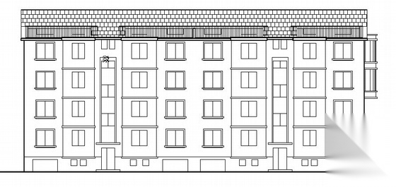 某四层框架住宅楼建筑设计方案图