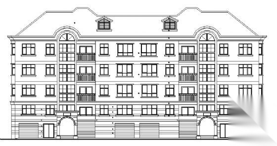 某小区8号住宅建筑方案图纸