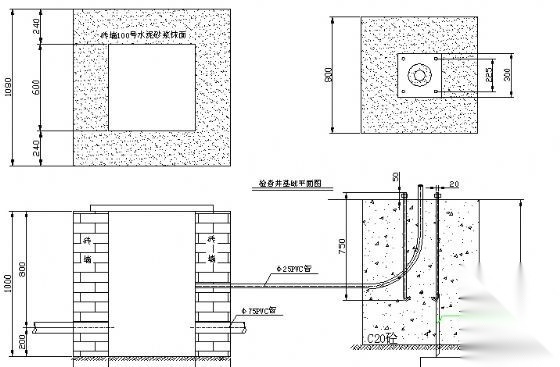 路灯基础大样图