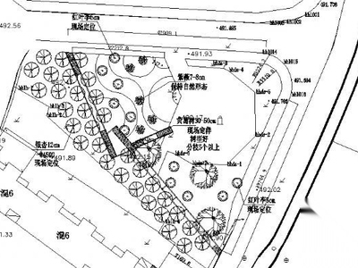 黄河西岸绿地景观施工图 休闲景观