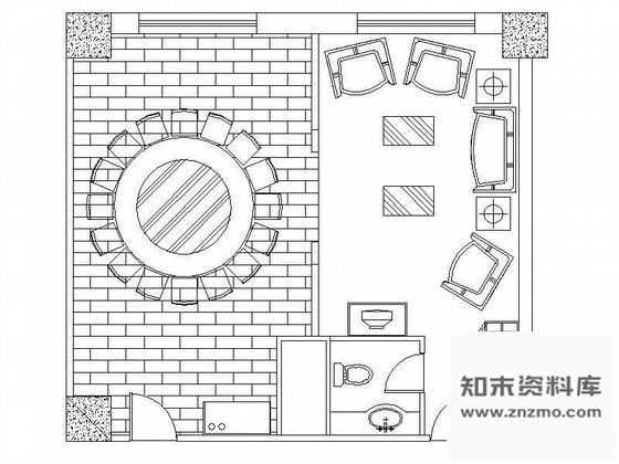 施工图餐厅中包装修图