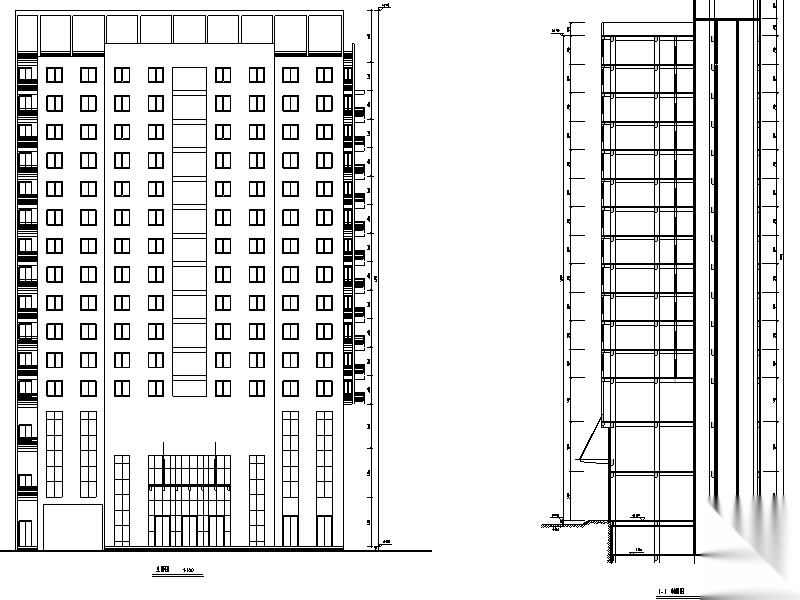 5套大型商业建筑设计方案初设图CAD