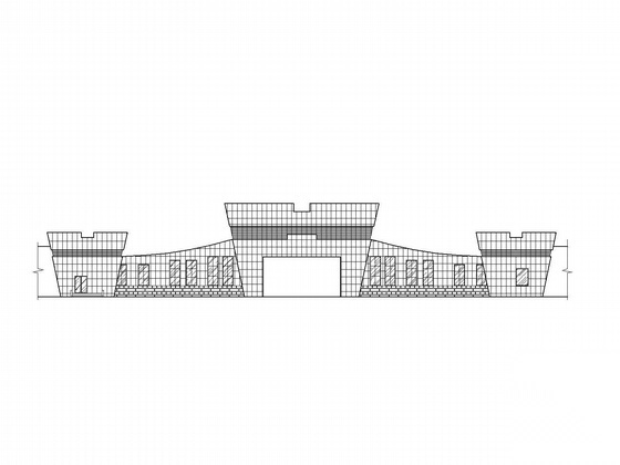 [太原]某建筑立面装饰施工图