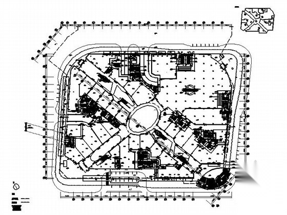 [杭州]某六层大型shoppingmall建筑平面图