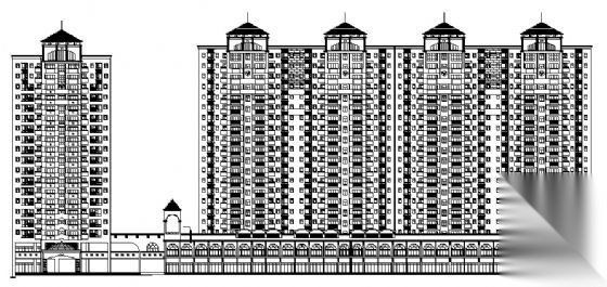 某商业步行街建筑设计方案图